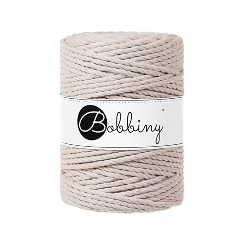 Bobbiny Makramee-Schnur, XXL, 5 mm, 3-lagig, Nude, 100 m Bobbiny Makramee-Schnur, XXL, 5 mm, 3-lagig, Nude, 100 m von Bobbiny