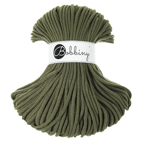 Bobbiny Makramee-Schnur, geflochten, 5 mm, Avocadofarben, 100 m Bobbiny Makramee-Schnur, geflochten, 5 mm, Avocadofarben, 100 m von Bobbiny