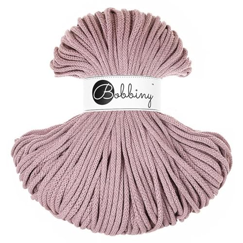 Bobbiny Makramee-Schnur, geflochten, 5 mm, Mauve, 100 m von Bobbiny