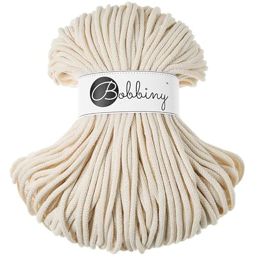 Bobbiny Makramee-Schnur, geflochten, 5 mm, Naturfarben, 50 m Bobbiny Makramee-Schnur, geflochten, 5 mm, Naturfarben, 50 m von Bobbiny