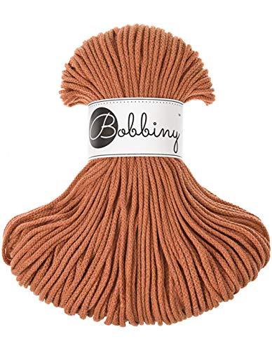 Bobbiny Makramee-Seil, 3 mm, 100% Baumwolle, Terrakotta, 100 m von Bobbiny