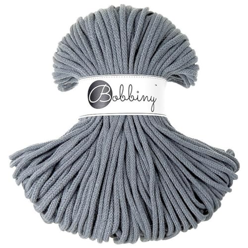 Bobbiny Makramee-Flechtkordel, 5 mm, 100 m, Dunkelgrau (Steel) Bobbiny Makramee-Flechtkordel, 5 mm, 100 m, Dunkelgrau (Steel) von Bobbiny