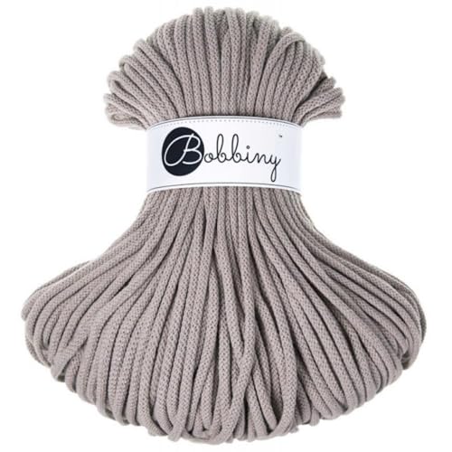 Bobbiny Makramee-Flechtkordel, 5 mm, 100 m, Grau-Violett (Pearl) Bobbiny Makramee-Flechtkordel, 5 mm, 100 m, Grau-Violett (Pearl) von Bobbiny