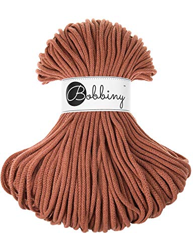 Bobbiny Oeko-Tex Kordel 5mm x 100 Meter für Makramee und Basteln in Terracotta Bobbiny Oeko-Tex Kordel 5mm x 100 Meter für Makramee und Basteln in Terracotta von Bobbiny