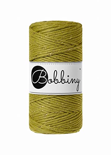 Bobbiny Oeko-Tex Premium Makramee Garn aus ökologischer Baumwolle in Kiwi 3 mm x 100 m von Bobbiny