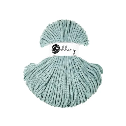 Bobbiny Premium Cords 5 mm - Rope-Garn 100 m 100% Baumwolle (Dugg Egg Blue) von Bobbiny
