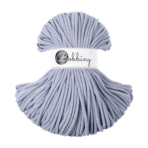 Bobbiny Premium Cords 5 mm - Rope-Garn 100 m 100% Baumwolle (Iris) von Bobbiny