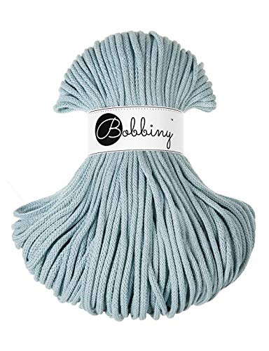 Bobbiny Premium Cords 5 mm - Rope-Garn 100 m 100% Baumwolle (Misty) von Bobbiny