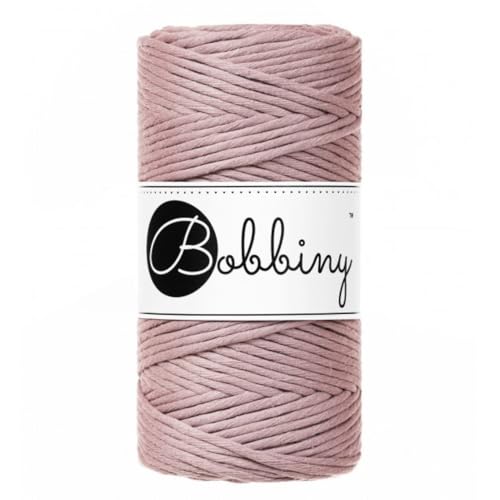 Bobbiny Reguläre 3 mm einlagige Makramee-Kordel (malve), 100 m von Bobbiny