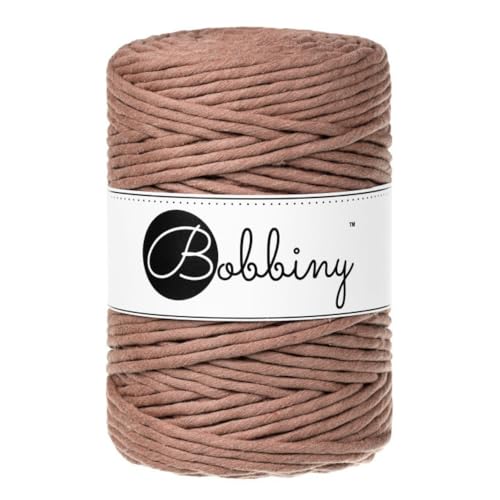 Bobbiny XXL Makramee-Schnur, 5 mm, einlagig, 100% recycelte Baumwolle, Farbe:Mocha Mousse Bobbiny XXL Makramee-Schnur, 5 mm, einlagig, 100% recycelte Baumwolle, Farbe:Mocha Mousse von Bobbiny