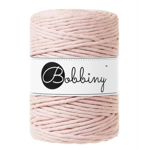 Bobbiny XXL Makramee-Schnur, 5 mm, einlagig, Pastellrosa, 100 m von Bobbiny