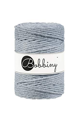 Bobbiny XXL Makramee-Schnur, einlagig, 5 mm, silberfarben, 100 m von Bobbiny