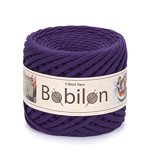 Bobilon Tshirt Baumwollgarn Stoff Strickgarn Spaghettigarn Handwerk 110 Yards für Hand DIY Häkelprojekte 5-7mm Violett Bobilon Tshirt Baumwollgarn Stoff Strickgarn Spaghettigarn Handwerk 110 Yards für Hand DIY Häkelprojekte 5-7mm Violett von Bobilon