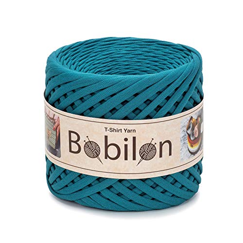 Hochwertiges Textilgarn aus Baumwolle – Gleichmäßige Fadenstärke & leicht – Perfekt für Häkeln, Stricken, Makramee, Taschen, Körbe & Teppiche – 9-11 mm Deep Ocean Hochwertiges Textilgarn aus Baumwolle – Gleichmäßige Fadenstärke & leicht – Perfekt für Häkeln, Stricken, Makramee, Taschen, Körbe & Teppiche – 9-11 mm Deep Ocean von Bobilon