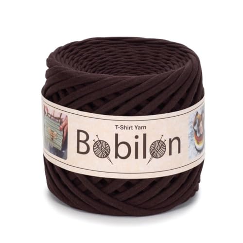 Hochwertiges Textilgarn aus Baumwolle – Gleichmäßige Fadenstärke & leicht – Perfekt für Häkeln, Stricken, Makramee, Taschen, Körbe & Teppiche – 9-11 mm Hot Chocolate Hochwertiges Textilgarn aus Baumwolle – Gleichmäßige Fadenstärke & leicht – Perfekt für Häkeln, Stricken, Makramee, Taschen, Körbe & Teppiche – 9-11 mm Hot Chocolate von Bobilon