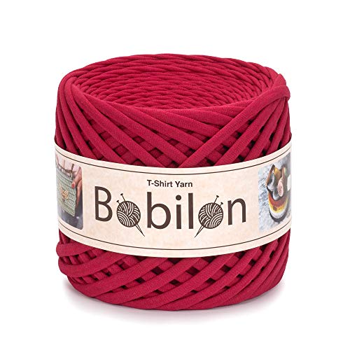 Hochwertiges Textilgarn aus Baumwolle – Gleichmäßige Fadenstärke & leicht – Perfekt für Häkeln, Stricken, Makramee, Taschen, Körbe & Teppiche – 9-11 mm Ruby Hochwertiges Textilgarn aus Baumwolle – Gleichmäßige Fadenstärke & leicht – Perfekt für Häkeln, Stricken, Makramee, Taschen, Körbe & Teppiche – 9-11 mm Ruby von Bobilon
