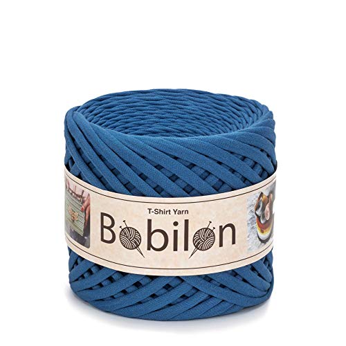 T-Shirt Garn Fettuccini Zpagetti Ball 3-5mm T-Shirtgarn zum Häkeln Stricken, Maske Ohrbinden, T Garn Bio-Baumwolle, Makramee T-Garn, Jersey Garn - Blue Jeans T-Shirt Garn Fettuccini Zpagetti Ball 3-5mm T-Shirtgarn zum Häkeln Stricken, Maske Ohrbinden, T Garn Bio-Baumwolle, Makramee T-Garn, Jersey Garn - Blue Jeans von Bobilon