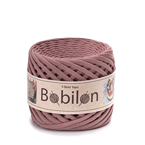 T-Shirt-Garn, Fettuccine-Spaghetti-Knäuel, Bio-Baumwolle, zum Häkeln, Stricken, für Makramee, 3–5 mm, fliederfarben T-Shirt-Garn, Fettuccine-Spaghetti-Knäuel, Bio-Baumwolle, zum Häkeln, Stricken, für Makramee, 3–5 mm, fliederfarben von Bobilon