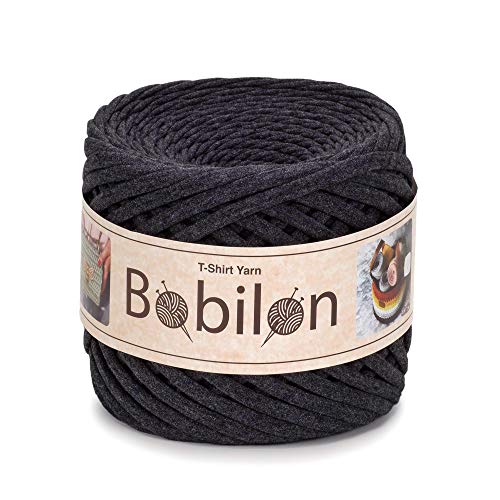 T-Shirt Garn Fettuccini Zpagetti Style 7-9mm Zum Häkeln Strickgarn Knäuel Bio Makramee Bändchengarn 100% Baumwolle Stoff Jerseygarn Graphit T-Shirt Garn Fettuccini Zpagetti Style 7-9mm Zum Häkeln Strickgarn Knäuel Bio Makramee Bändchengarn 100% Baumwolle Stoff Jerseygarn Graphit von Bobilon