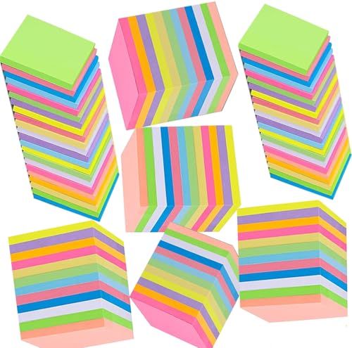 100 Packung Farbige Haftnotizen, Selbstklebende Klebezettel 76 x 76 mm, Helle Haftnotizzettel Bunte Quadratische Sticky Notes für Büro Zuhause Schule Sitzung, 50 Blätter/Block,20 Farben,5000 Blätter 100 Packung Farbige Haftnotizen, Selbstklebende Klebezettel 76 x 76 mm, Helle Haftnotizzettel Bunte Quadratische Sticky Notes für Büro Zuhause Schule Sitzung, 50 Blätter/Block,20 Farben,5000 Blätter von Boboeitody