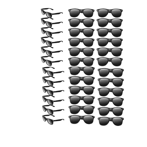 30 Stück Schwarze Party Sonnenbrille, Neon Sonnenbrille Vintage Sonnenbrillen Set Retro Lustige Party Brille für Strand Hochzeit Partypool Partyzubehör Geburtstagsparty Zubehör für Frauen Männer 30 Stück Schwarze Party Sonnenbrille, Neon Sonnenbrille Vintage Sonnenbrillen Set Retro Lustige Party Brille für Strand Hochzeit Partypool Partyzubehör Geburtstagsparty Zubehör für Frauen Männer von Boboeitody