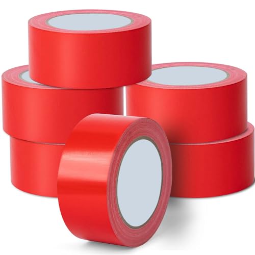 6 Rollen Professionelles Klebeband, 50mm x 27.5m Panzertape Extra Stark, 30 Yards Jeder, Starke Keine Rückstände Schwer Zoll Kanal Band,Allwetter,Reißen von Hand für Mehrzweck Home Reparatur von Boboeitody
