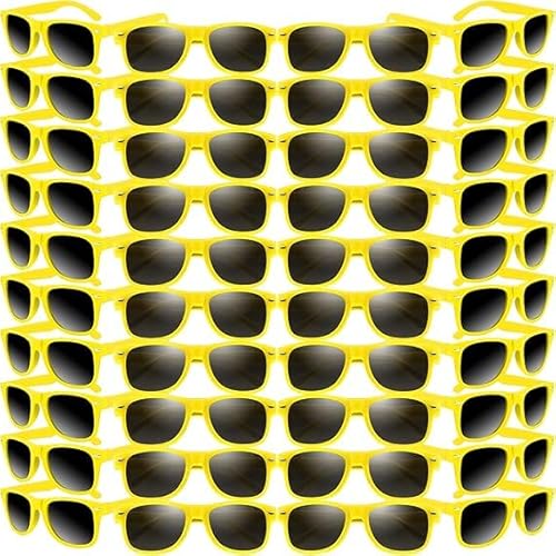 60 Stück Sonnenbrillen Bulk Beach Party Sonnenbrillen Kinder 6+ Jahren Unisex Erwachsener Retro Klassisch Partybrillen Goody Bag Fillers für Geburtstagsfeier Pool Hochzeitsfeier Geschenktütenfüller von Boboeitody