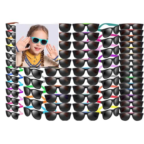 Boboeitody 120 Stück Neon Sonnenbrille,20 Farben Party Sonnenbrille 80'er Stil bunte Neuheit Sonnenbrille,Kid Teen Erwachsener Partygeschenke (20-Farben-Stil) von Boboeitody