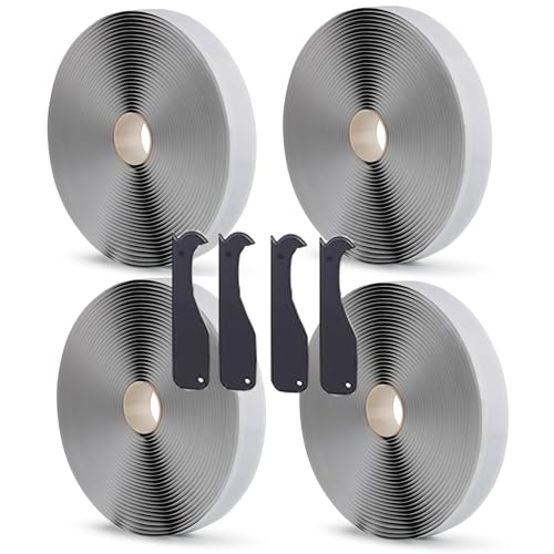 Boboeitody 4 Rollen Butyl Klebeband | 3mm Dick Dichtband selbstklebend | Wasserdichtes Klebeband | Reparatur-klebeband | Schwarz | Ideal für RV-Fenster Bootsabdichtung und EPDM-Dächer | 2cm x 10m Boboeitody 4 Rollen Butyl Klebeband | 3mm Dick Dichtband selbstklebend | Wasserdichtes Klebeband | Reparatur-klebeband | Schwarz | Ideal für RV-Fenster Bootsabdichtung und EPDM-Dächer | 2cm x 10m von Boboeitody