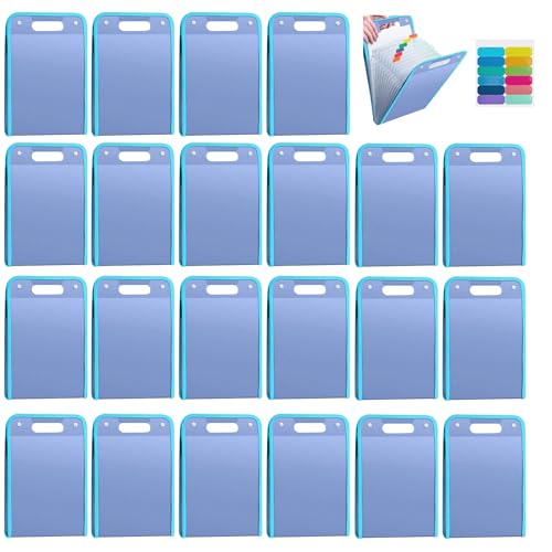 FäChermappe A4 13 FäCher, Dokumentenmappe A4,Sammelmappe mit Registerregistern,Schulbedarf,Document Organizer,zum Speichern von Informationen,Akten,BüRo,Document Organizer Travel (10, Blue) von Boboeitody