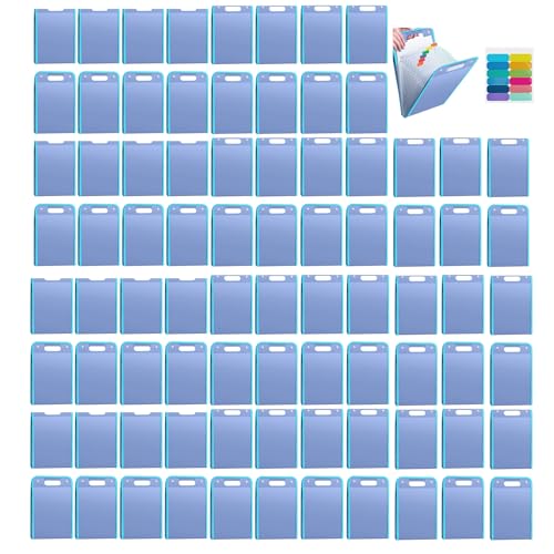 FäChermappe A4 13 FäCher, Dokumentenmappe A4,Sammelmappe mit Registerregistern,Schulbedarf,Document Organizer,zum Speichern von Informationen,Akten,BüRo,Document Organizer Travel (40, Blue) von Boboeitody