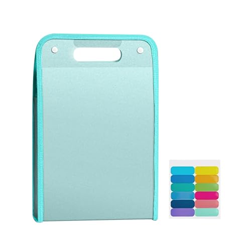 Sac Fourre-tout De Fichier - A4 Case De Stockage De Documents,Dossier De Grille Organisateur De Dossiers D'accordéon De13 Sections Les Fournitures D'étude, Le Tradier De Voyage Sac (1, Green) von Boboeitody