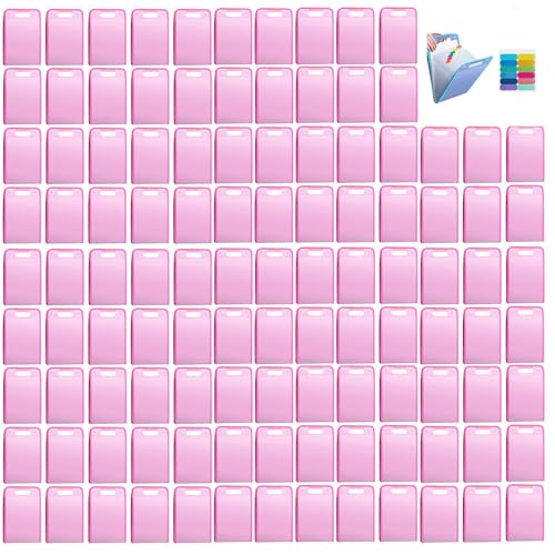 Sac Fourre-tout De Fichier - A4 Case De Stockage De Documents,Dossier De Grille Organisateur De Dossiers D'accordéon De13 Sections Les Fournitures D'étude, Le Tradier De Voyage Sac (100, Pink) von Boboeitody