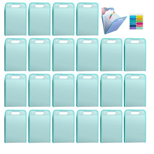 Sac Fourre-tout De Fichier - A4 Case De Stockage De Documents,Dossier De Grille Organisateur De Dossiers D'accordéon De13 Sections Les Fournitures D'étude, Le Tradier De Voyage Sac (20, Green) von Boboeitody