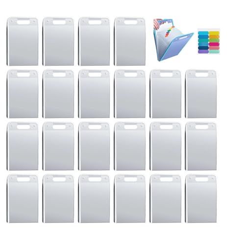 Sac Fourre-tout De Fichier - A4 Case De Stockage De Documents,Dossier De Grille Organisateur De Dossiers D'accordéon De13 Sections Les Fournitures D'étude, Le Tradier De Voyage Sac (20, white) von Boboeitody