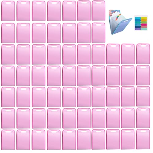 Sac Fourre-tout De Fichier - A4 Case De Stockage De Documents,Dossier De Grille Organisateur De Dossiers D'accordéon De13 Sections Les Fournitures D'étude, Le Tradier De Voyage Sac (30, Pink) von Boboeitody