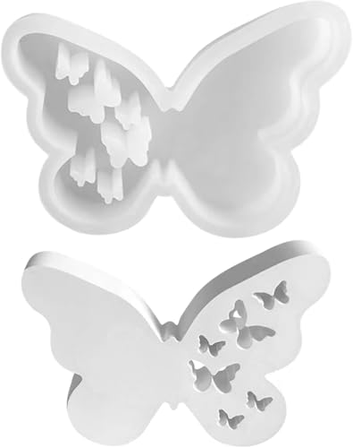 Silikonform Schmetterling, SilikonformenGießformen, Giessform Silikon Schmetterling Silikon Gießformen, Gipsformen Zum Gießen, Silikonformen Gießformen Frühling Diy Handwerk Dekoration (WHITE) von Boboeitody