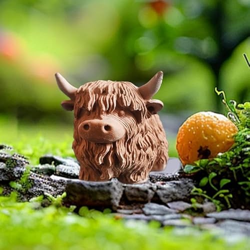 Silikonformen Gießformen Hochlandrind, Giessformen Silikon Basteln Deko Highland Cow Kerzenformen Silikon Für Baking Schokolade Crafts,Süß Kuh Epoxidharz Silikonform (1) von Boboeitody
