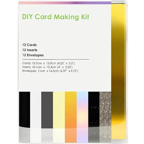 Bocguy Karten Zur Verwendung für Cricut Joy, 12-Pack Karten mit Briefumschläge für DIY Geschenk Grußkarten Einladung von Bocguy
