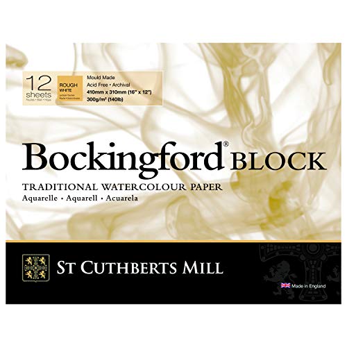 Bockingford 300 gsm Block 31 x 41 cm, rot von Bockingford