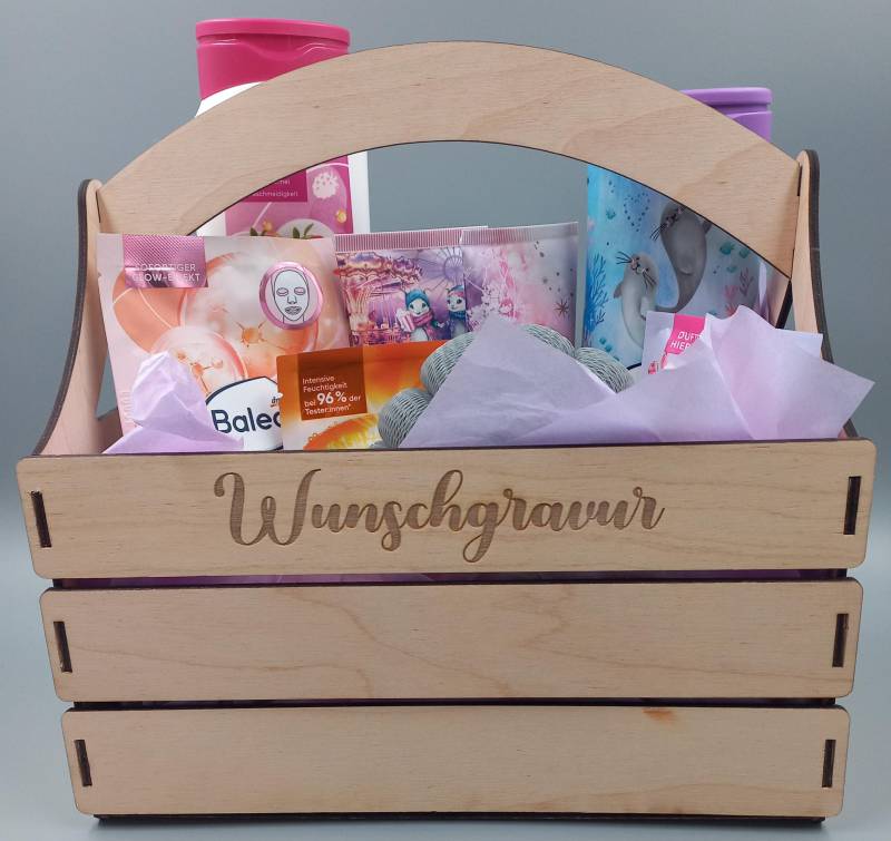 Beautybox, Geschenkbox, Wellnessbox, Geburtstagsbox Für Frauen, Personalisierbar von BodaLaserdeko