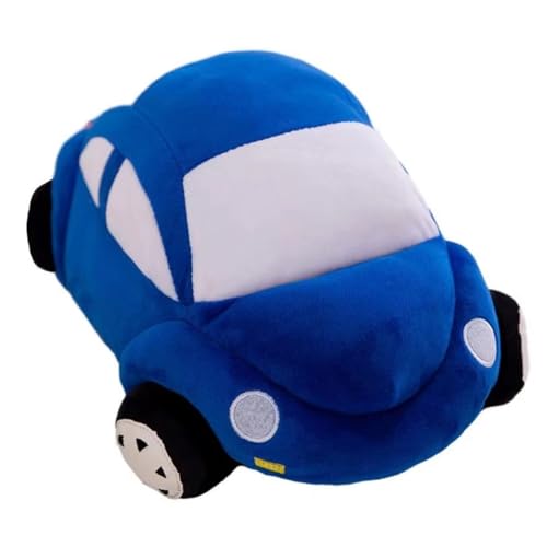 Boddceto Auto-Plüschkissen, Cartoon-Auto, Plüsch-Wurfkissen, Sofa, Schlafzimmer, Dekorationsartikel, Kinder, Blau von Boddceto