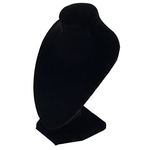 Bodhi2000® Schwarze Schaufensterpuppe Halskette Schmuck Anhänger Display Halter Stand Rack von Bodhi2000