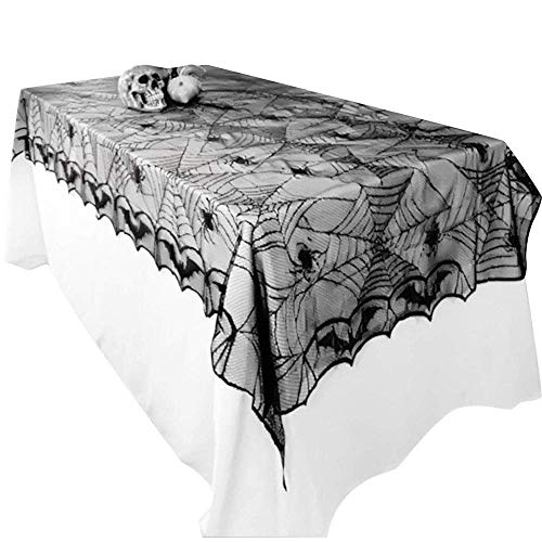 Awtlife, Tischdecke mit Spinnennetz-Design, Gothic-Stil, für Halloween / Party-Dekoration, 122 x 244 cm Awtlife, Tischdecke mit Spinnennetz-Design, Gothic-Stil, für Halloween / Party-Dekoration, 122 x 244 cm von Bodosac