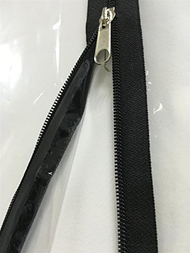 selbstklebender Reissverschluss Zipper 3,2 x 210 cm, schwarz von Böck - flesta