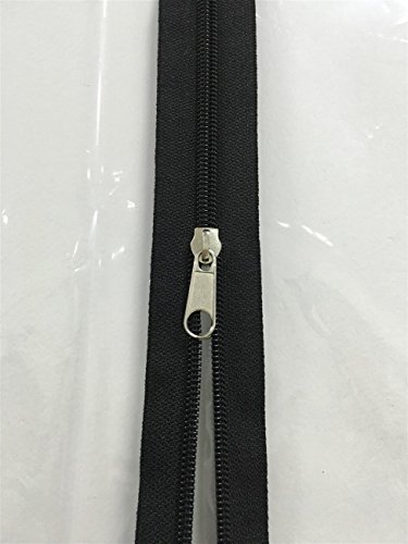 selbstklebender Reissverschluss Zipper 7,6 x 210 cm, schwarz von Böck - flesta