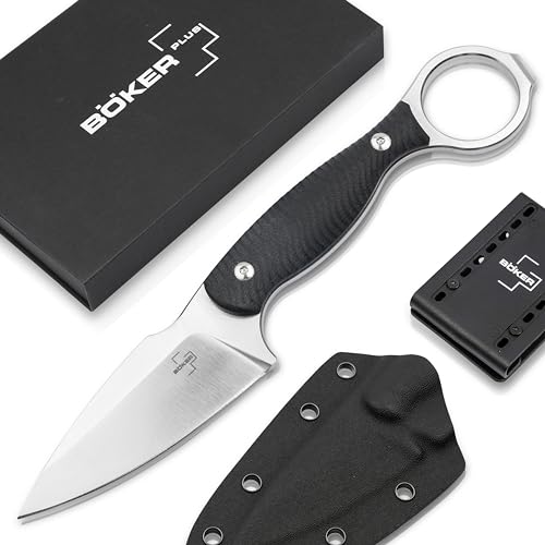 Böker Plus® Accomplice D2 - feststehendes Full Tang Messer mit Kydex-Scheide - Messer mit feststehender Klinge in Vollerl Bauweise - großes Full Tang Knife mit feststehender 8 cm Klinge von Böker Plus