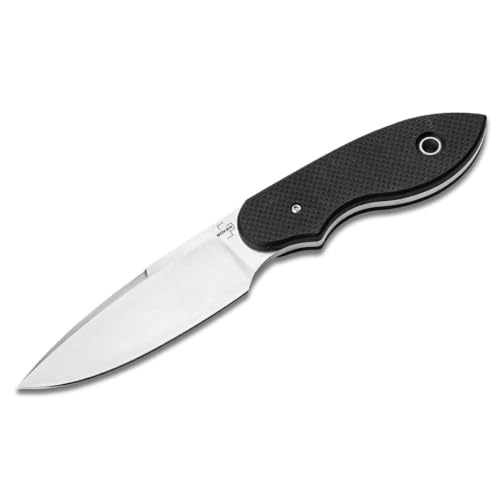 Böker Plus® Trailmate - feststehendes Full Tang Messer mit Leder-Scheide - Messer mit feststehender Klinge in Vollerl Bauweise - großes Full Tang Knife mit feststehender Nitro-V Klinge & Leder Scheide von Böker Plus
