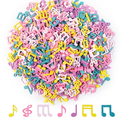 Bofanze 500 Stück Hölzern Musiknote Deko Notenschlüssel Deko Konfetti Holz Streudeko Taufe Musiknote Confetti Hölzerne Tischdeko Streudeko für Junge Mädchen,Abschlussfeiern, Partys (Farbig) Bofanze 500 Stück Hölzern Musiknote Deko Notenschlüssel Deko Konfetti Holz Streudeko Taufe Musiknote Confetti Hölzerne Tischdeko Streudeko für Junge Mädchen,Abschlussfeiern, Partys (Farbig) von Bofanze