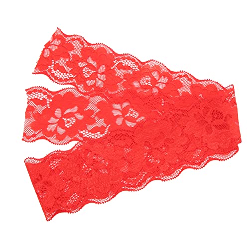 10 Meter weiches Nylon -Spitzenband, leichtes Schneiden für das Nähen, eleganter Stil, breite Anwendung in DIY -Projekten, Hochzeitsfeierdekoration (Red) von Bognajin